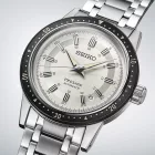 Seiko Presage 6th Decade 60th Anniversary Limited Edition men's watch SRPK61J1, beige dial, silver stainless steel strap