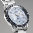 Seiko Presage European Exclusive in Retro Blue Limited Edition men's watch set SRPL19J1
