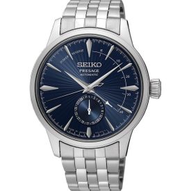   Seiko Presage Cocktail Time Blue Moon" Power Reserve men's watch SSA347J1"