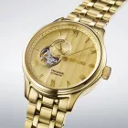 Seiko Presage Japanese Garden men's watch SSA468J1, gold dial, gold stainless steel strap