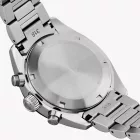 Seiko Prospex Speedtimer men's watch SSC963P1, pink dial, silver stainless steel strap