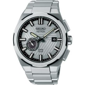   Seiko Astron GPS Solar Silvertone Earth Limited Edition men's watch SSJ037J1