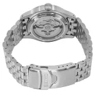 Seiko 5 Sports Field Deploy Mechanical GMT men's watch SSK023K1, black dial, silver stainless steel strap