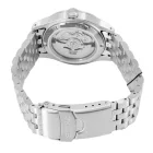 Seiko 5 Sports Field Mechanical GMT men's watch SSK059K1, white dial, silver stainless steel strap