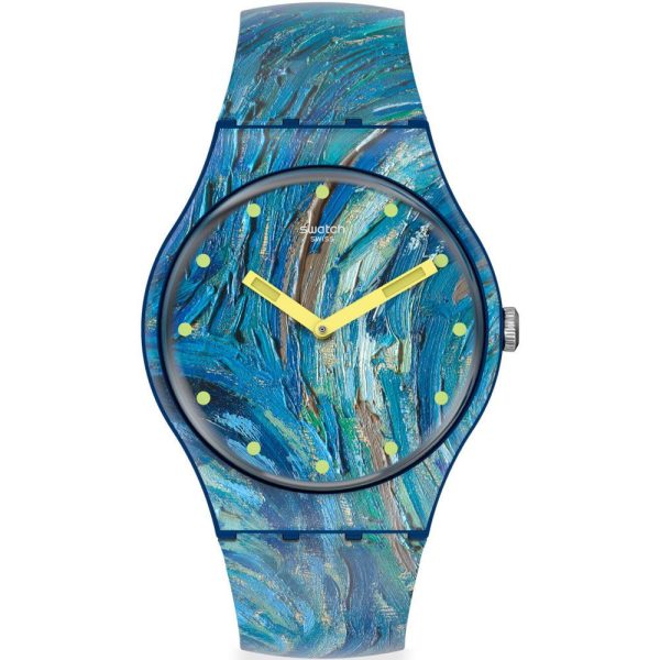 Swatch The Starry Night By Vincent Van Gogh unisex watch SUOZ335