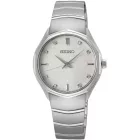 Seiko Classic Diamond women's watch SUR615P1, silver stainless steel strap