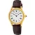Seiko Classic women's watch SWR072P1, white dial, brown leather strap