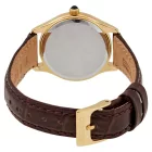 Seiko Classic women's watch SWR072P1, white dial, brown leather strap