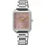 Seiko Classic women's watch SWR077P1, rose gold dial, silver stainless steel strap