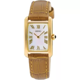 Seiko Classic women's watch SWR100P1, brown leather strap