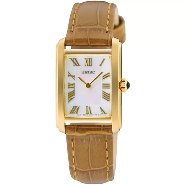 Seiko Classic women's watch SWR100P1, brown leather strap