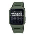 Casio CA-53WF-3 green resin watch strap
