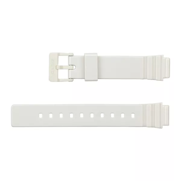 Casio LRW-200H-7E2 glossy white resin watch strap