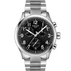 Tissot Sport Chrono L men's watch T116.417.11.052.00, black dial, silver stainless steel strap