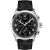 Tissot Sport Chrono L men's watch T116.417.16.052.00, black dial, black leather strap