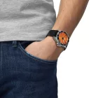 Tissot T-Sport Seastar 2000 44mm men's watch T120.907.17.281.00, yellow dial, black silicone strap