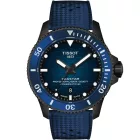 Tissot Seastar 2000 men's watch T120.907.37.041.00, blue dial, blue silicone strap