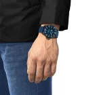 Tissot Seastar 2000 men's watch T120.907.37.041.00, blue dial, blue silicone strap