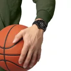 Tissot T-Sport Seastar 2000 44mm men's watch T120.907.37.051.00, black dial, black silicone strap