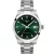 Tissot Classic Gentleman men's watch T165.807.11.091.00, green dial, silver stainless steel strap