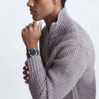Tissot Classic Gentleman men's watch T165.807.11.091.00, green dial, silver stainless steel strap