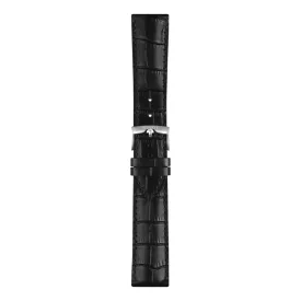 Tissot 22 mm black leather watch strap T852.041.653