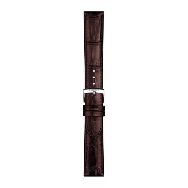 Tissot 20 mm brown leather watch strap T852.043.013