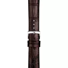 Tissot 20 mm brown leather watch strap T852.043.013