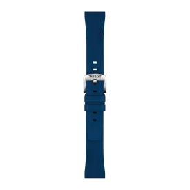 Tissot 20 mm blue rubber watch strap T852.044.837