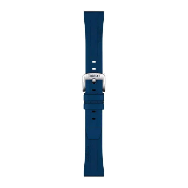 Tissot 20 mm blue rubber watch strap T852.044.837