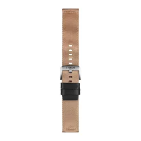 Tissot 22 mm beige textile watch strap T852.046.752