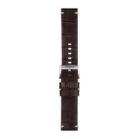 Tissot 22 mm brown leather watch strap T852.046.773