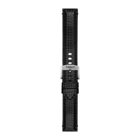 Tissot 20 mm black textile watch strap T852.046.829