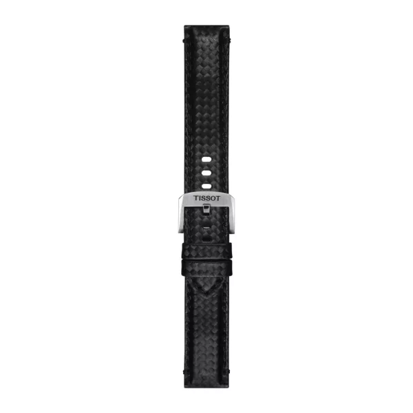Tissot 20 mm black textile watch strap T852.046.829