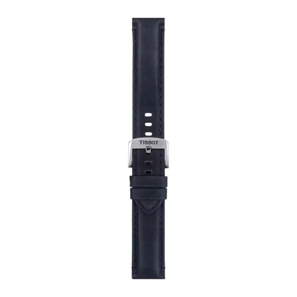 Tissot 20 mm blue leather watch strap T852.046.831