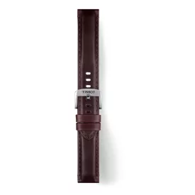 Tissot 20 mm brown leather watch strap T852.046.836