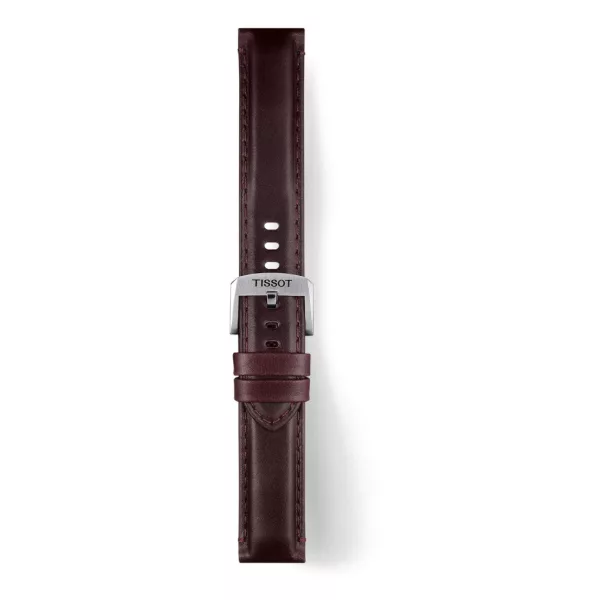Tissot 20 mm brown leather watch strap T852.046.836
