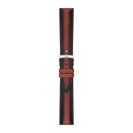 Tissot 20 mm brown leather watch strap T852.046.842