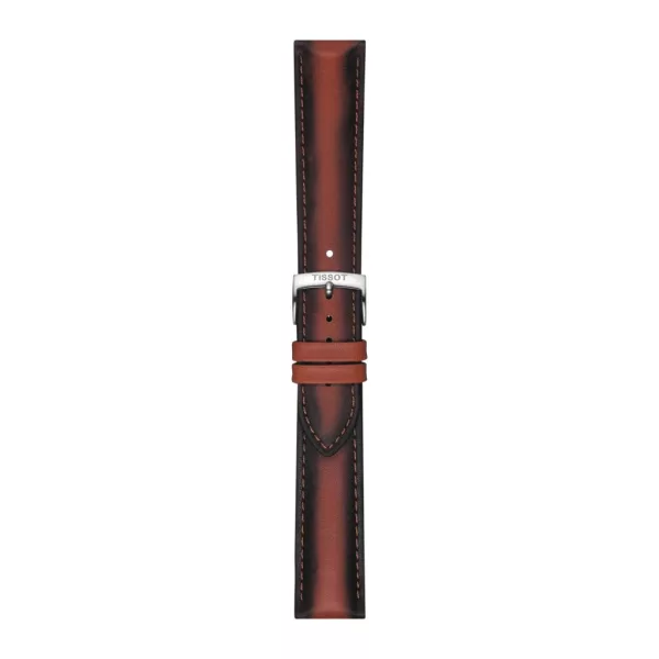 Tissot 20 mm brown leather watch strap T852.046.842