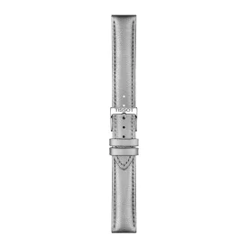 Tissot 16 mm grey leather watch strap T852.047.129