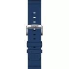 Tissot 22 mm blue silicone watch strap T852.047.175