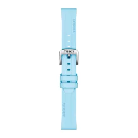 Tissot 22 mm blue silicone watch strap T852.047.450
