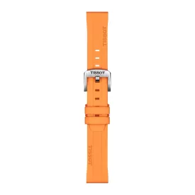 Tissot 18 mm orange silicone watch strap T852.047.452