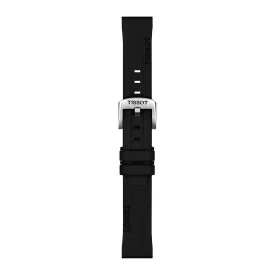 Tissot 18 mm black silicone watch strap T852.047.455