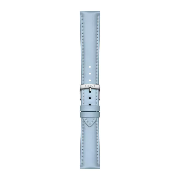 Tissot 18 mm blue leather watch strap T852.048.148