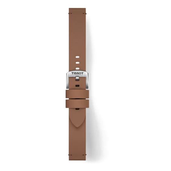 Tissot 18 mm brown synthetic watch strap T852.048.213