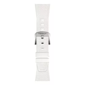 Tissot PRX 40 mm white rubber watch strap T852.048.463