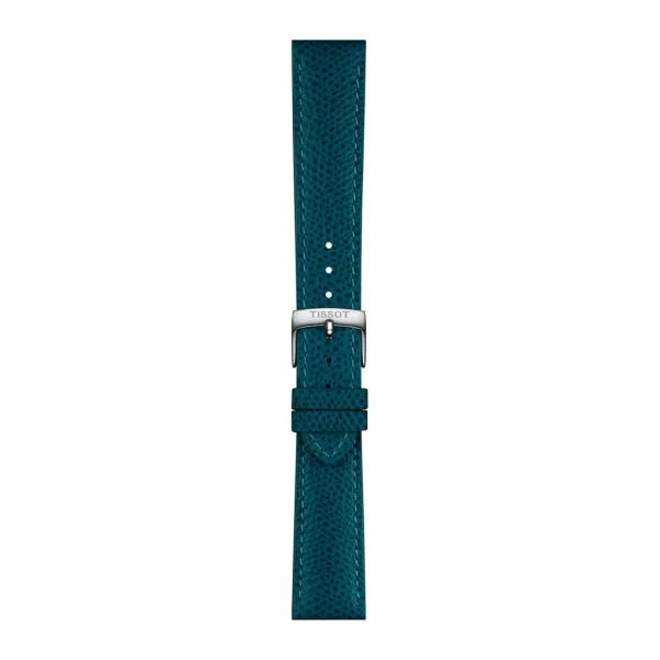 Tissot 18 mm turquoise leather watch strap T852.049.059