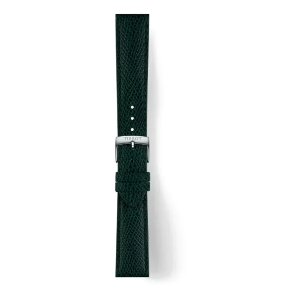 Tissot 18 mm green leather watch strap T852.049.061
