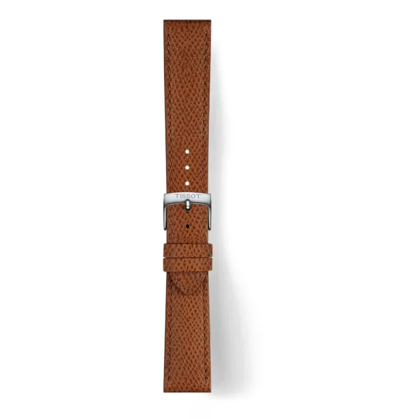 Tissot 18 mm brown leather watch strap T852.049.063